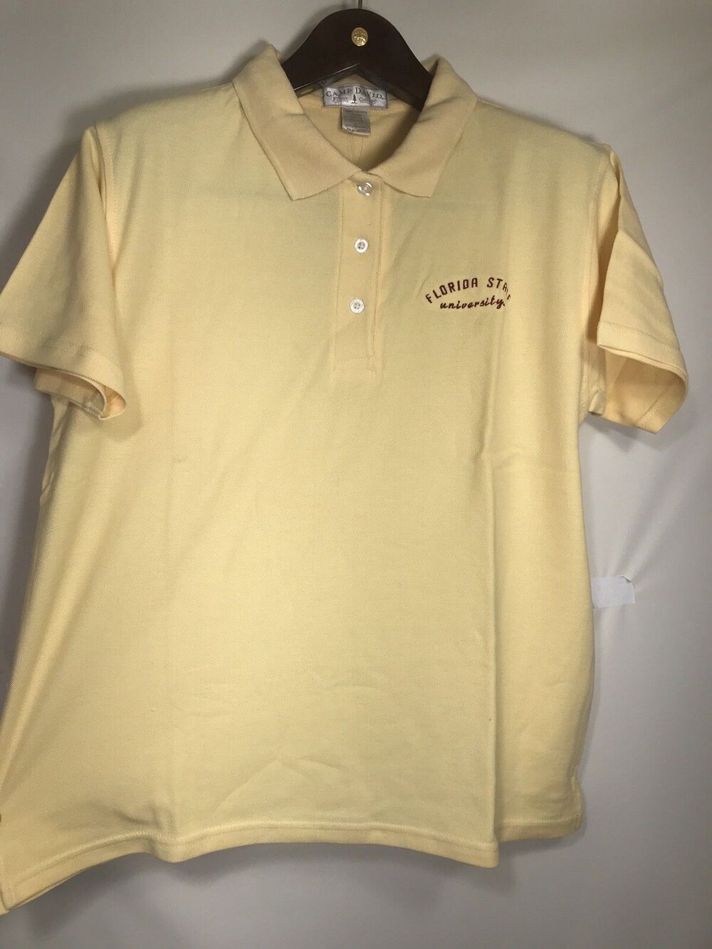 Camp David Florida University  Polo Shirt Red Mens Large